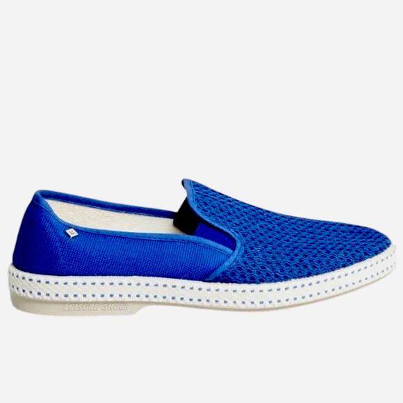 Rivieras Shoes Men 9 Women 12 CLASSIC Slip-On Navy Moccasins Unisex‎ NWOT